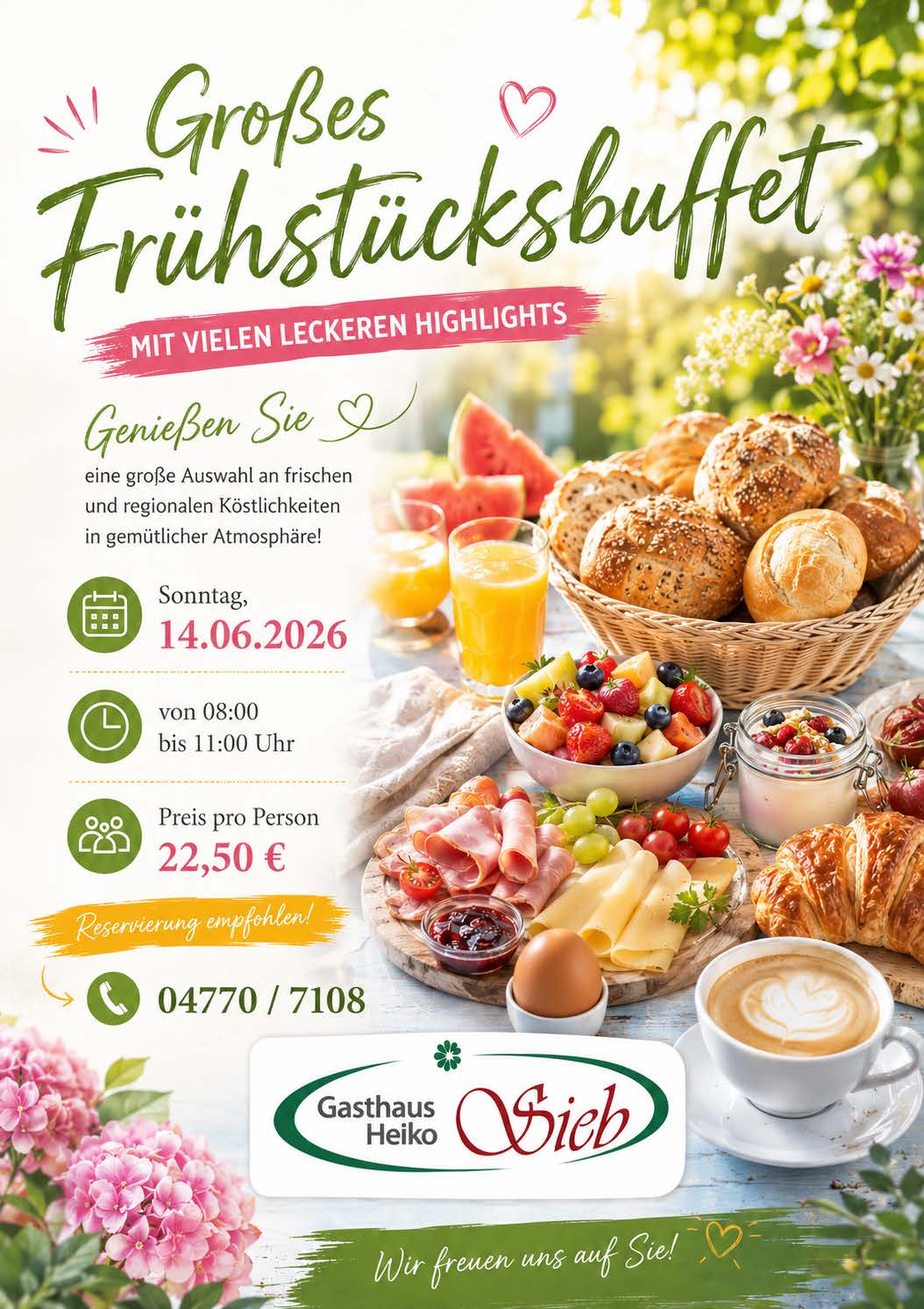 Sommer Frühstücksbuffet